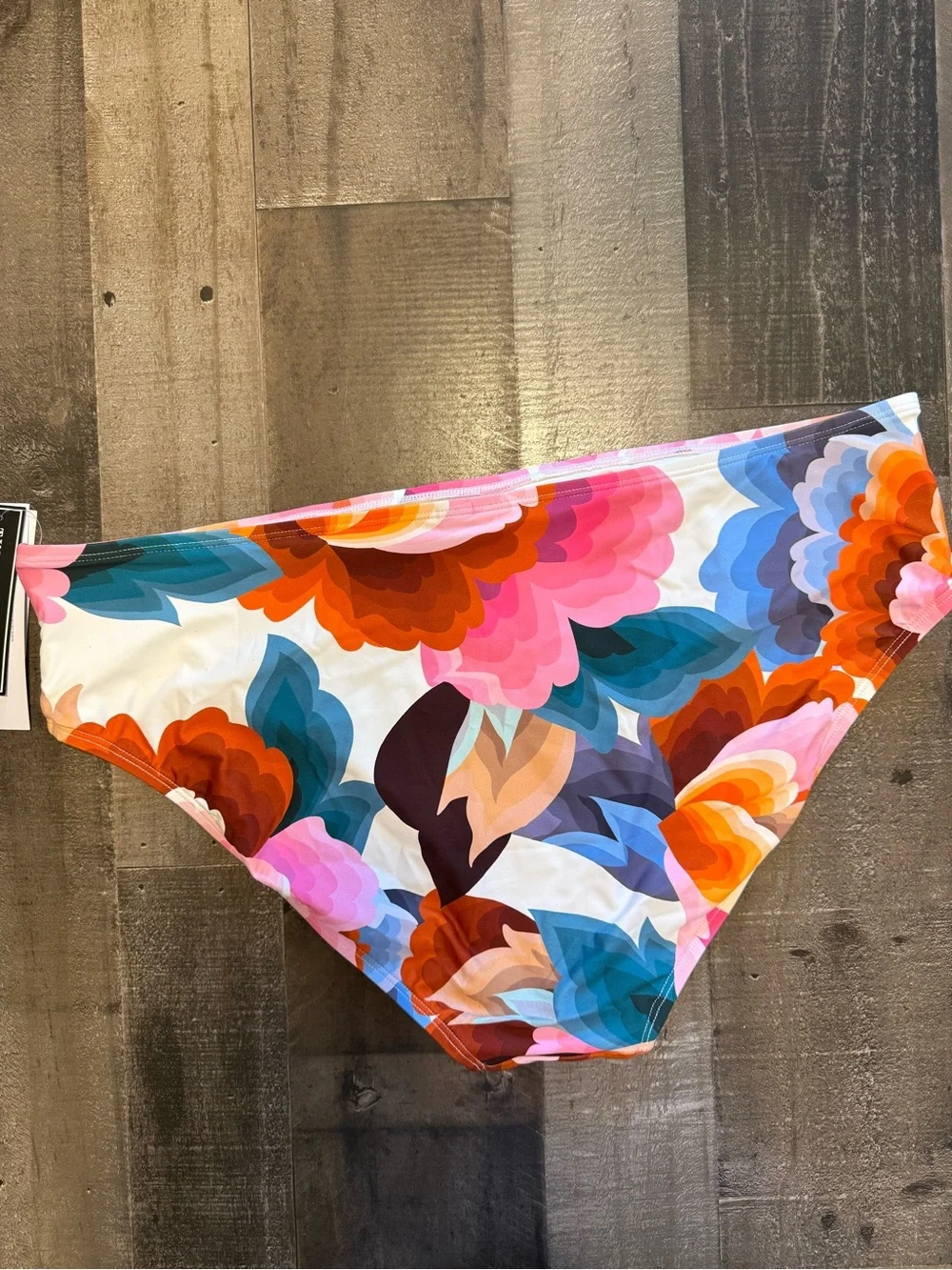 NWT La Blanca Floral Rhythm Hipster Orange Pink Blue Floral Bikini Bottom 18W